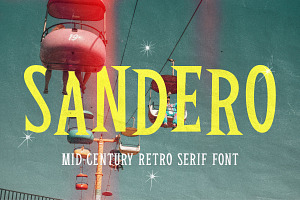 Sandero - Mid-Century Serif Font