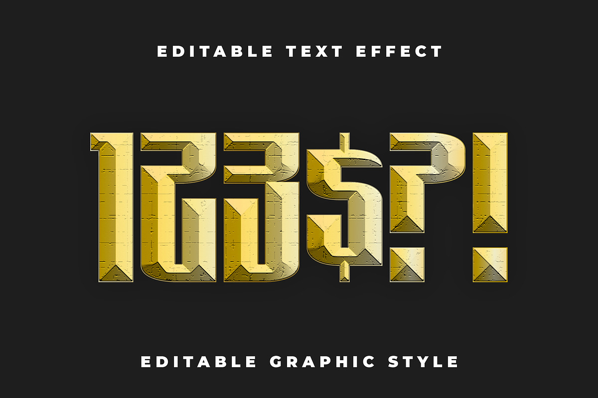 Vintage Engraved Beveled Text Effec preview 2