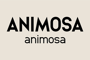 Animosa – Font Family