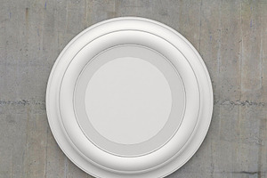 Mock up poster in a square frame