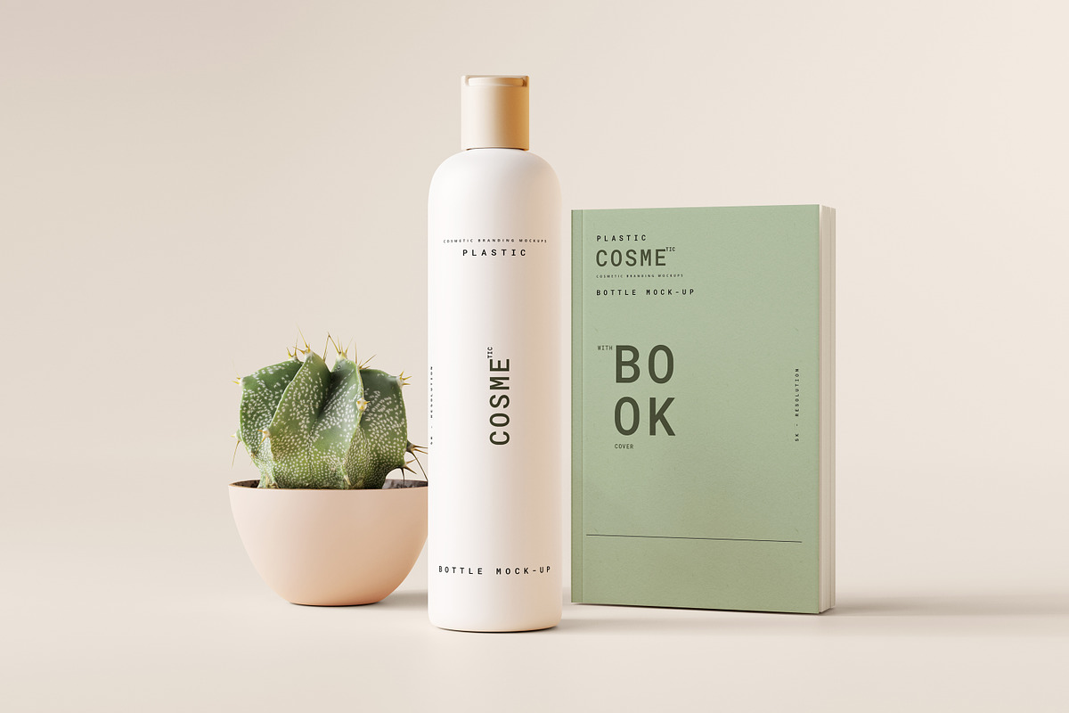 Disc Top-Cap Bottle Mockup Bundle, a Cups & Container Mockup by pmvch (Photo 43 of 60)