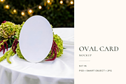 Chartreuse Oval Invitation Mockup, an Advertising Mockup by Serenefeeling (Thumbnail 1 of 8)