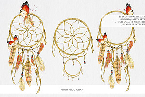 DreamCatchers And Feathers Clip Art