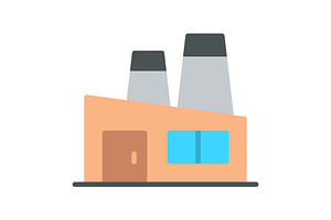 Factory Flat Icon, a Duotone Icon by Pexelpy