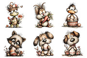 Easter Animals Clipart, an Illustration by Design Market (Thumbnail 2 of 4)