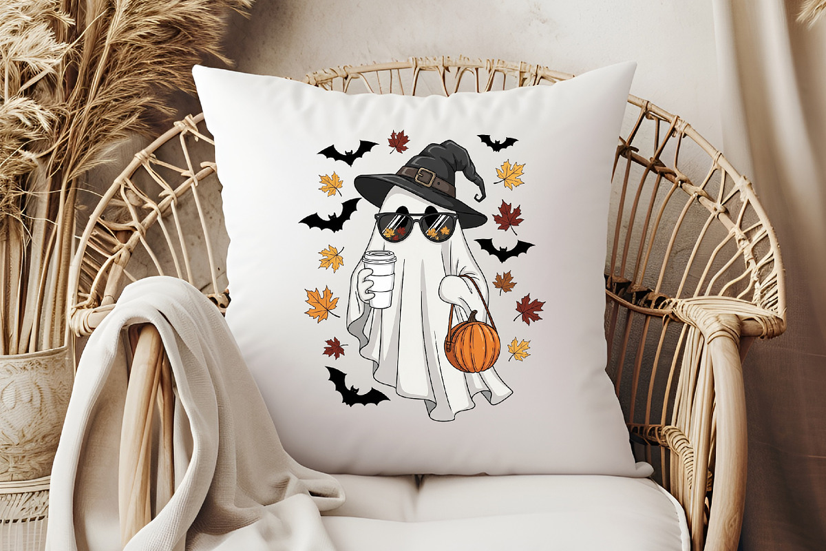 Cute Halloween Ghost PNG, a Graphic by Libby Wishes (Photo 3 of 6)