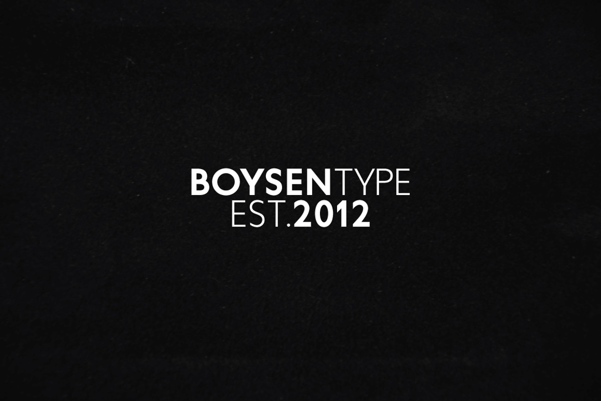 Boysen Typeface preview 6