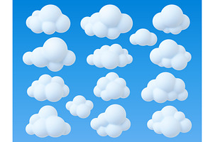 Clouds 3d Design, Abstract Soft