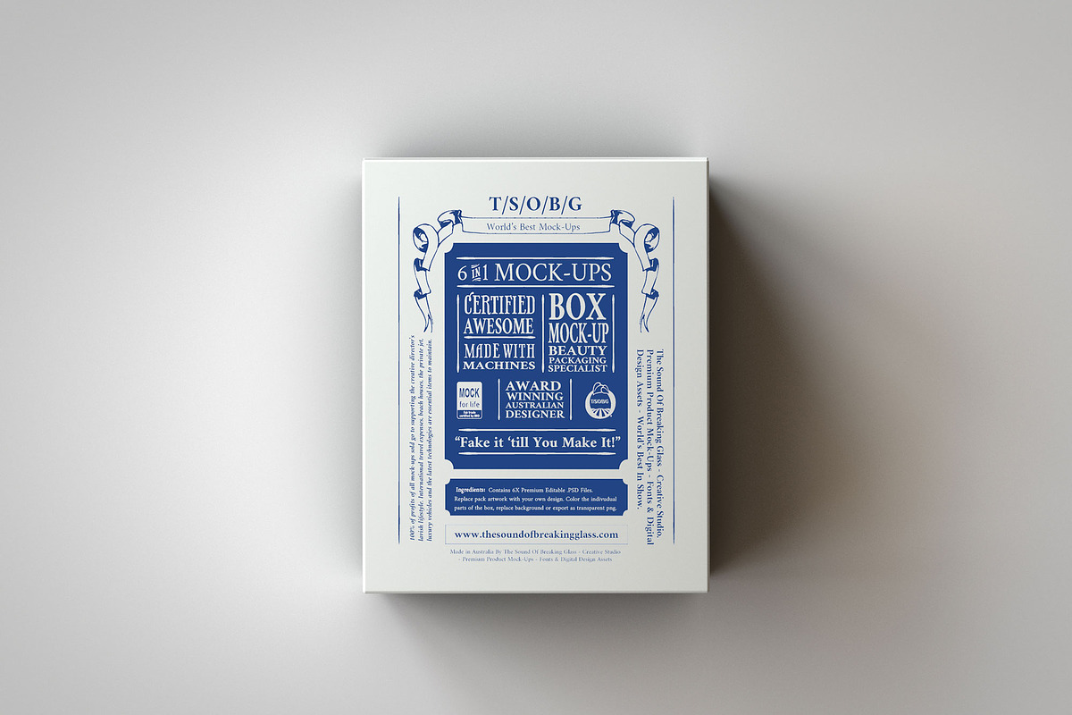 Deluxe Paper Box Mock-Up, a Packaging Mockup by TSOBG (Photo 7 of 25)