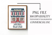 Holiday Book Club PNG,Christmas Book, an Illustration by Libby Wishes (Thumbnail 4 of 6)