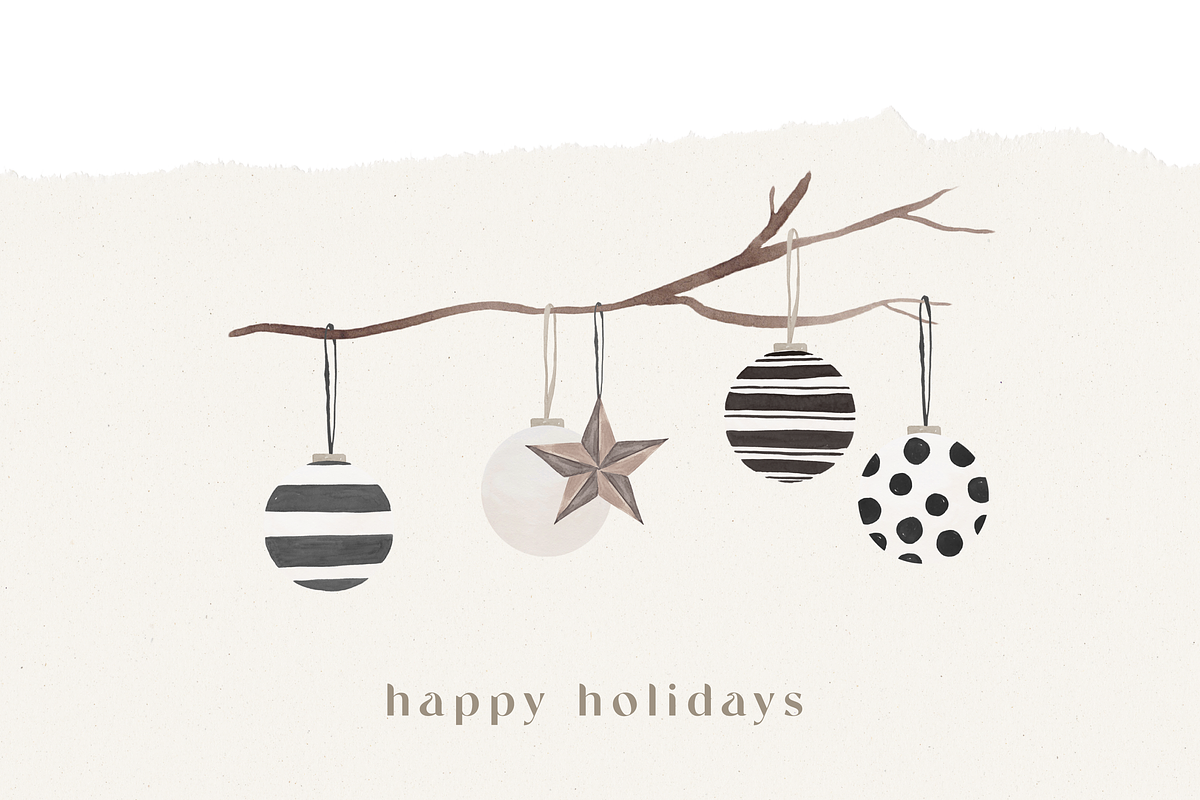 CHRISTMAS BALLS / watercolor png, an Illustration by KruthDesign (Photo 5 of 7)