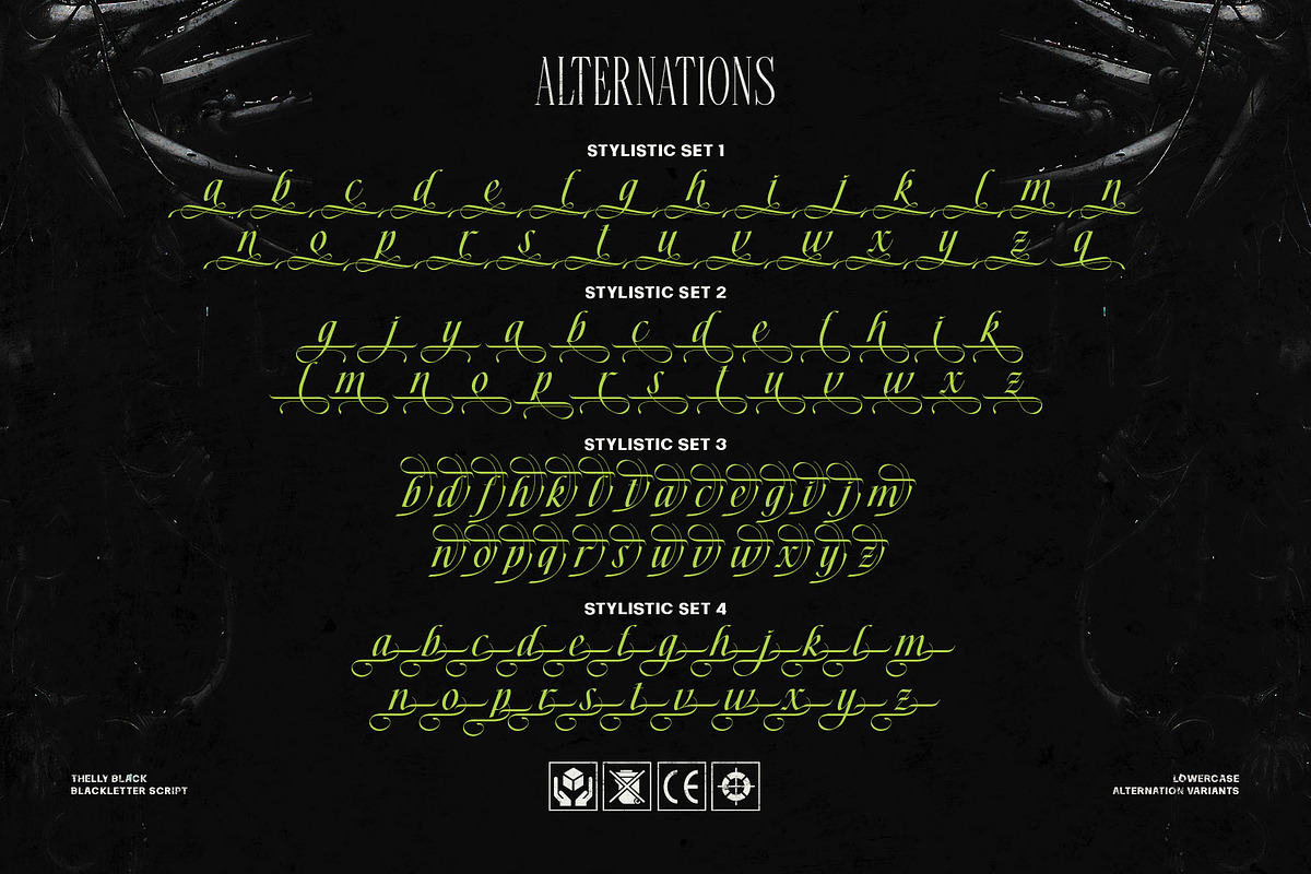 Thelly Black Typeface, a Blackletter Font by alit design (Photo 8 of 17)