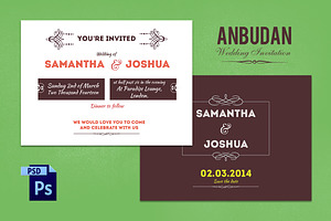 Anbudan Wedding Invitation Template
