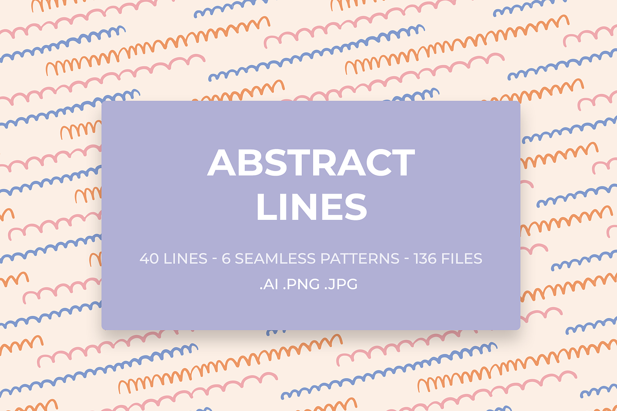 Abstract Lines Vector Set, an Object Graphic by Tiendita de dani
