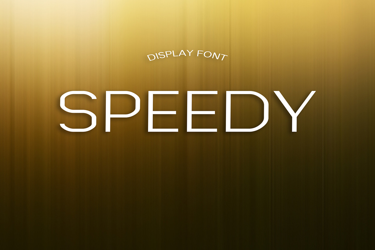 SPEEDY font