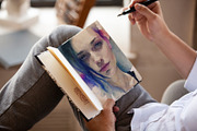 Photorealistic Sketch Book Mock-ups, a Print Template by denisespinoza (Thumbnail 2 of 6)