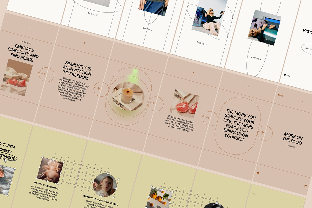 Instagram Carousel Templates | CANVA, a Social Media Template by Bonumo (Photo 3 of 14)