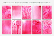 Magenta Abstract Watercolor, a Texture Graphic by FineArt (Thumbnail 2 of 12)