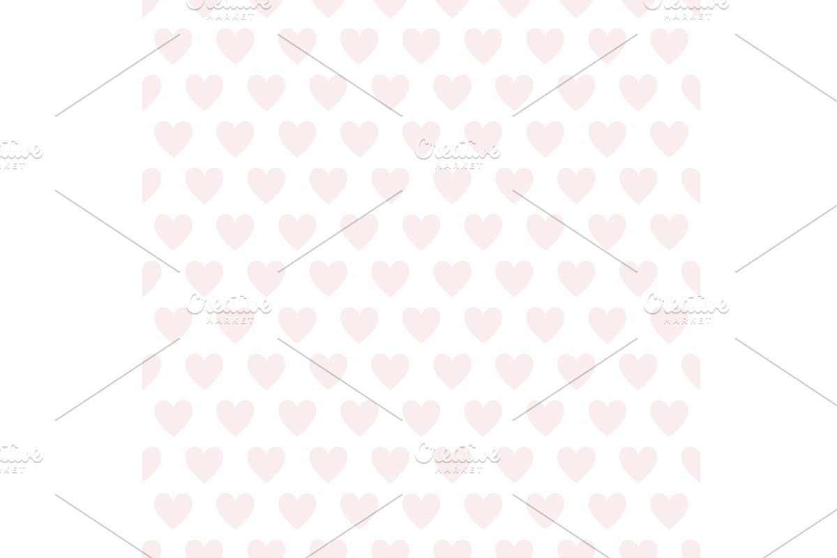 Hearts seamless pattern. Simple, an Illustration by LadadikArt