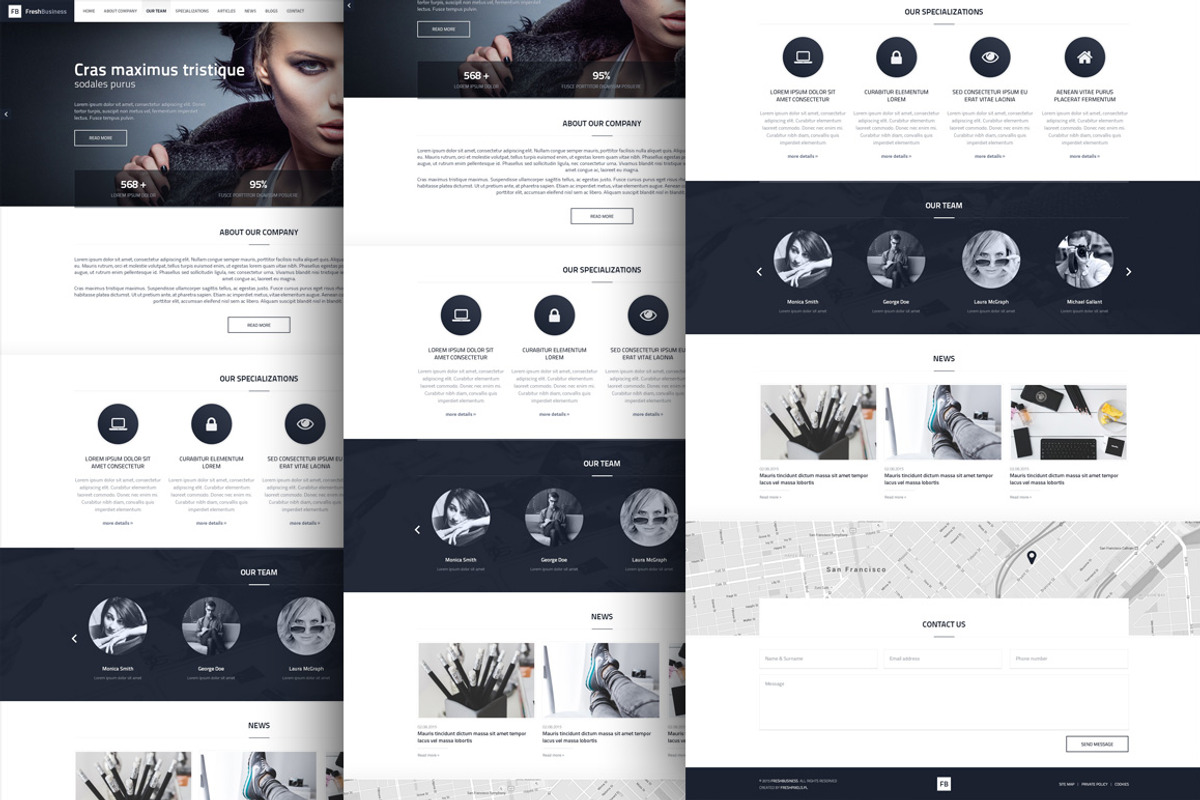 FreshBusiness - PSD Corporate Theme, a Websites & App Template by FreshPixels (Photo 4 of 5)
