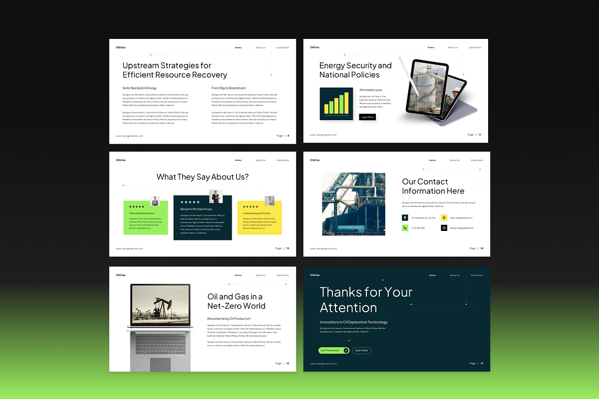 Oil and Gas Presentation preview 3