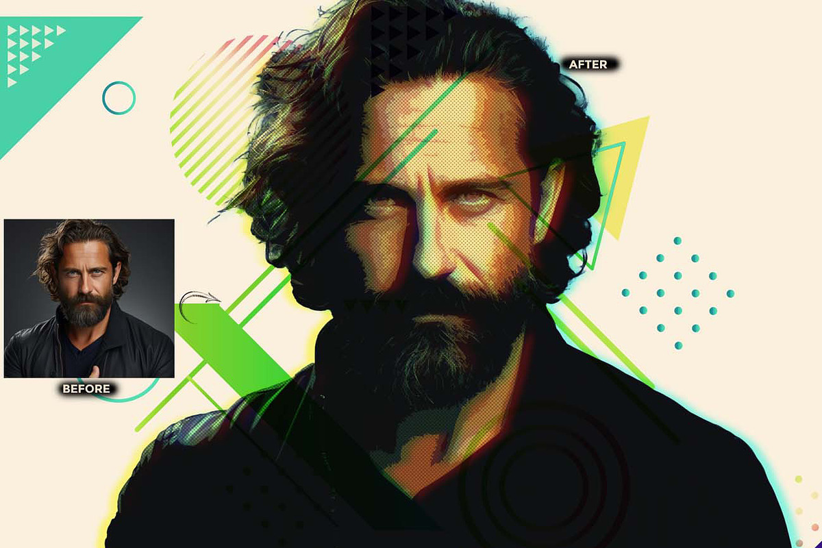 VECTOR POSTER POP FX Ps Action, an Action Add-On by Studio Retouch (Photo 3 of 10)