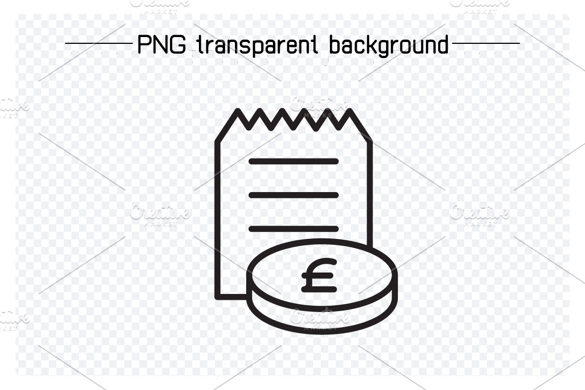 Pound Money Line Icons Set, an Outline Icon by Designfour (Photo 6 of 7)