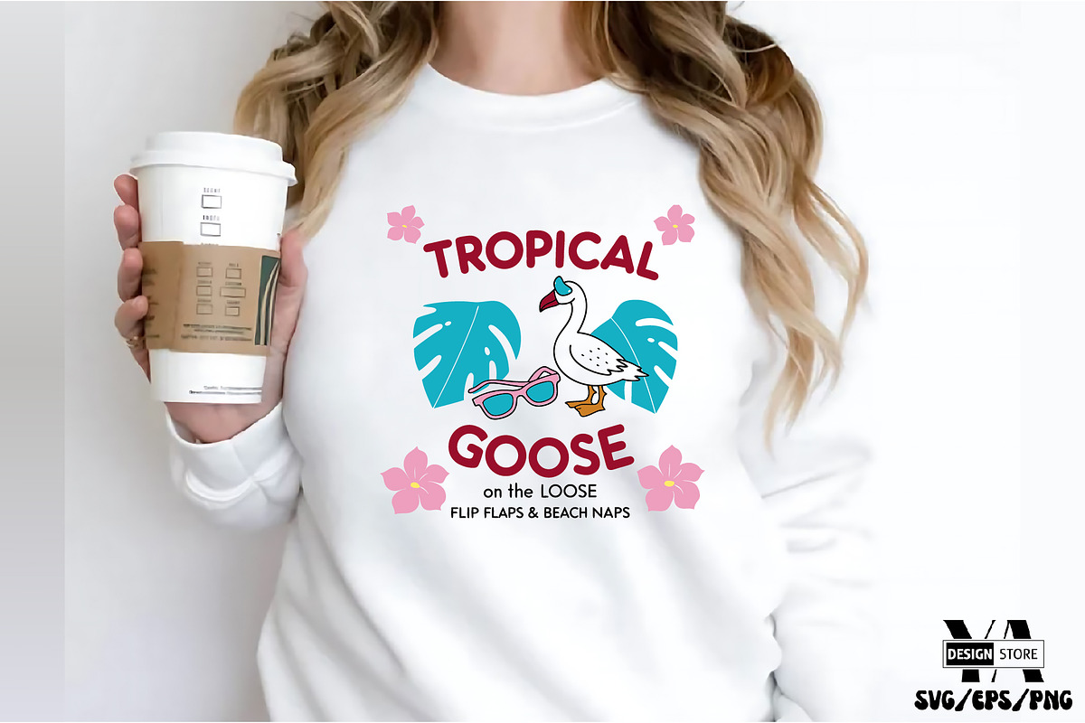 Summer Goose SVG PNG Sublimation Bun, an Illustration by Ya_ Design Store (Photo 8 of 12)