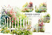 Romantic flower clipart bundle, a Decorative Illustration by Vasmila (Thumbnail 18 of 21)