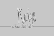 RIDGE Hand Lettered Font, a Handwritten Font by Rhonna Designs (Thumbnail 1 of 5)