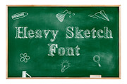Heavy Sketch Font, a Script Font by OWPictures (Thumbnail 1 of 4)