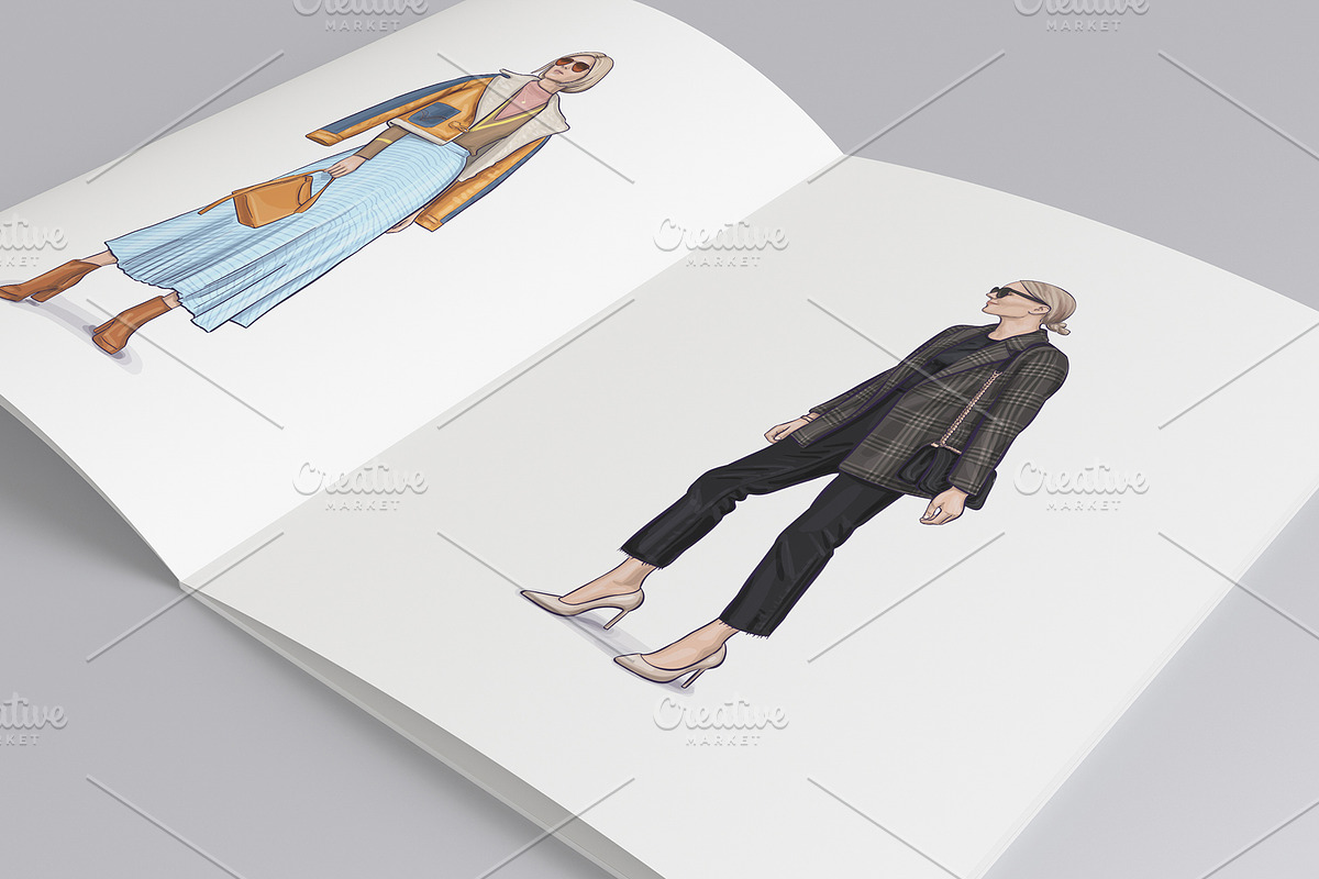 Fashion VECTOR illustrations, a Person Illustration by Natalka Dmitrova art (Photo 8 of 12)