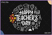Happy Teacher's Day Vector Art SVG, an Object Illustration by Gfx Expert Team (Thumbnail 1 of 3)