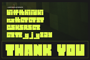 Mono Cubic | Chunky Bold Sans, a Sans Serif Font by gracetype_studio (Thumbnail 12 of 12)