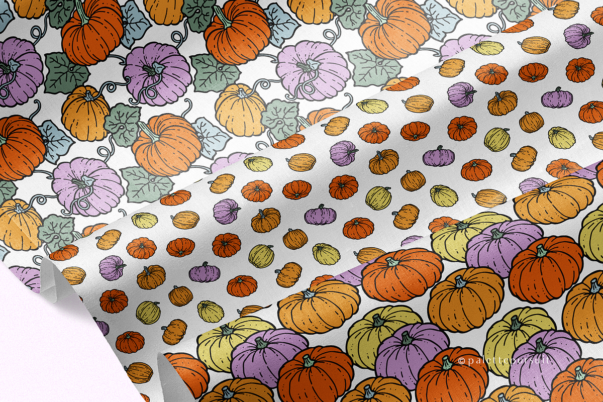Pumpkin Patch vector pattern set, a Pattern Graphic by Palette Pursuit (Photo 4 of 11)