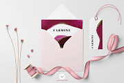 CARMINE Watercolor Brush Strokes, an Object Graphic by Vintage To Vectors (Thumbnail 3 of 3)