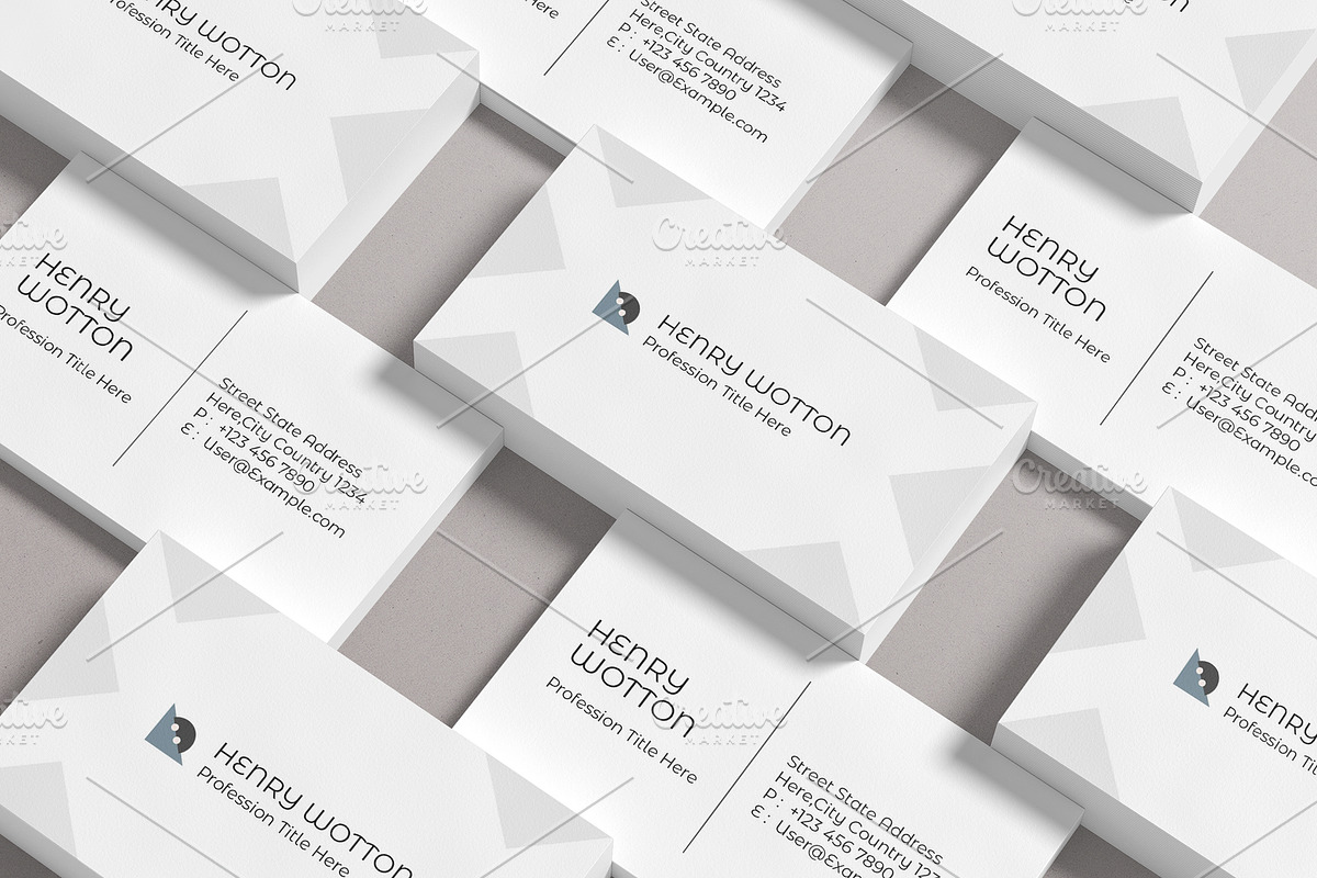Simple Business Card, a Business Card Template by ClickPaint_Studio (Photo 1 of 3)