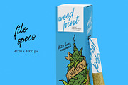 Weed Joint Pre-Roll Packaging Mockup, a Product Mockup by easymock 2 (Thumbnail 2 of 10)