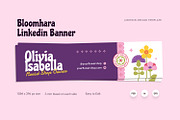 Bloomhara - Linkedin Banner, a Social Media Template by Fannan Studio (Thumbnail 1 of 3)