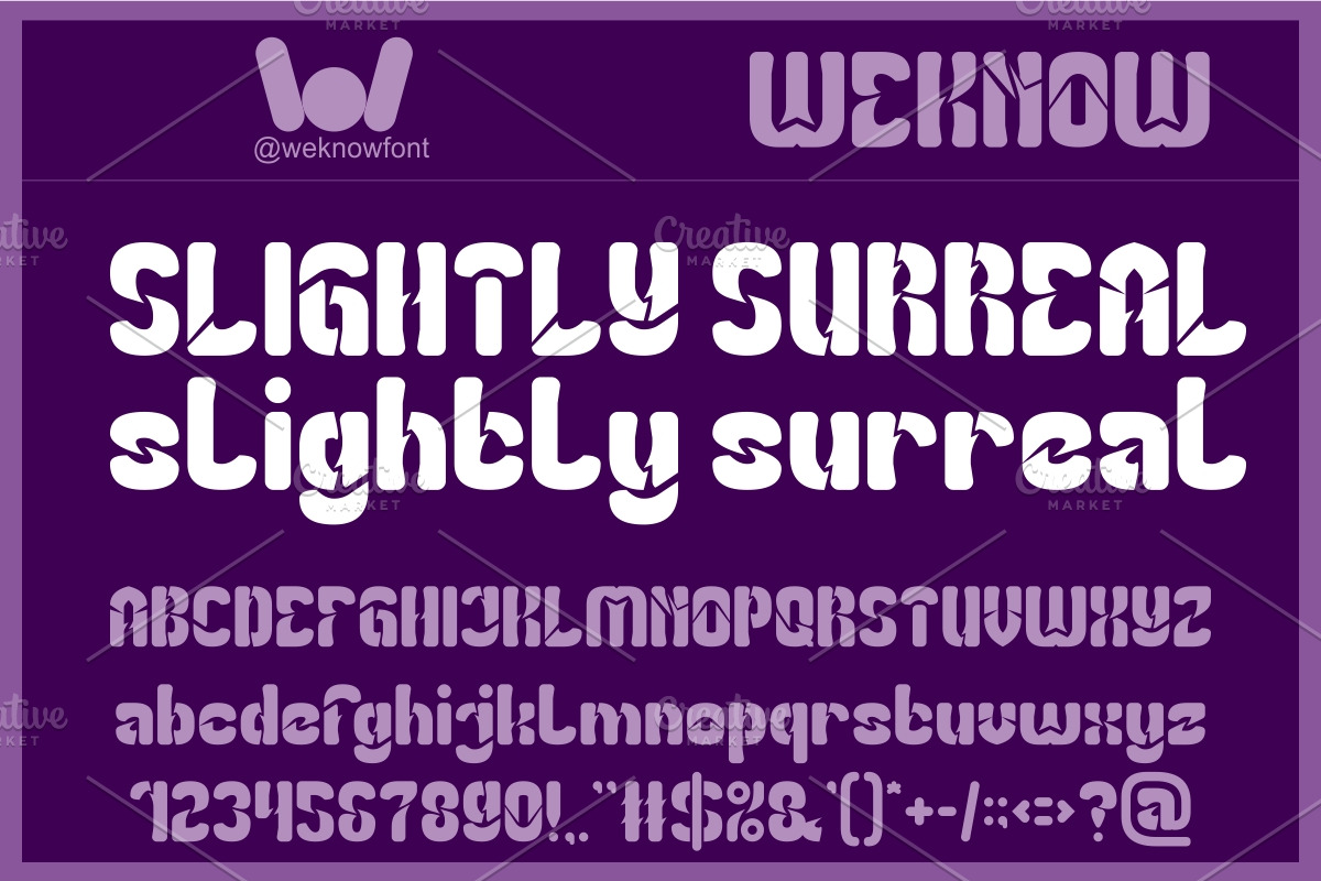 Slightly Surreal Font, a Blackletter Font by weknow (Photo 1 of 8)