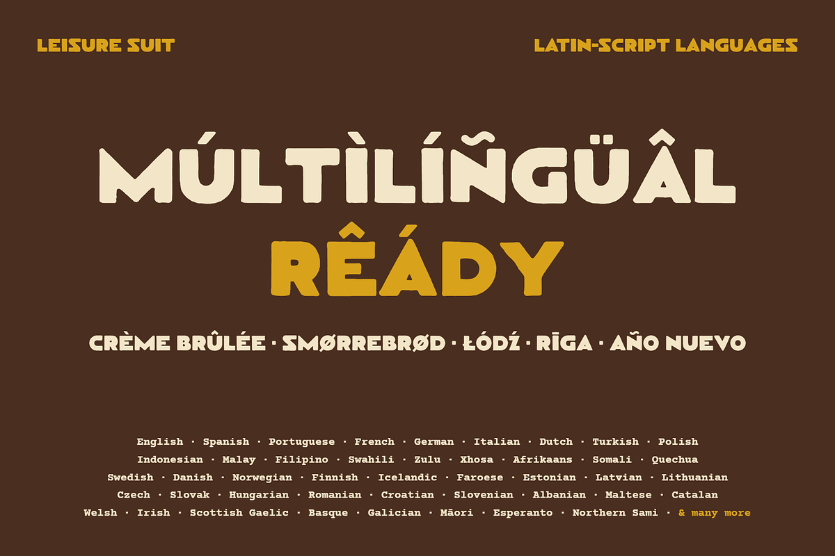 Leisure Suit | 70s Retro Font, a Sans Serif Font by Lauren Hodges (Photo 12 of 13)