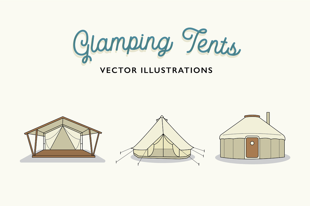 Glamping Tents, an Illustration by the cabin supply co (Photo 1 of 4)