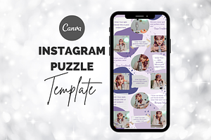 Podcast Instagram Puzzle Template