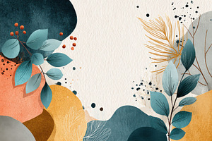 Abstract botanical illustration eart, a Photo by Pixeness Studio