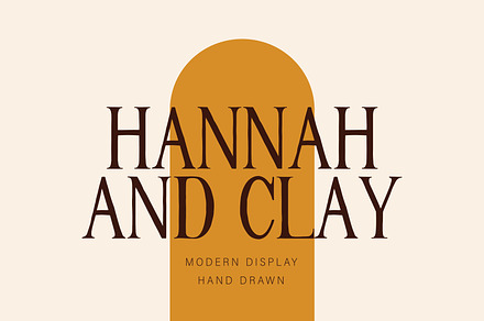 HANNAH & CLAY | handwritten serif