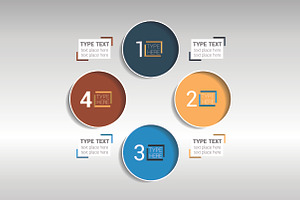 Circle, round infographic.