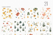 Watercolor Christmas is...clipart., a Seasonal Illustration by ArtMaslyana (Thumbnail 6 of 7)