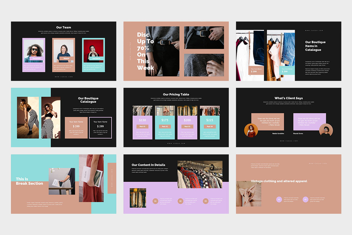Cugua : Boutique Powerpoint, a Presentation Template by Punkl Camp (Photo 7 of 9)
