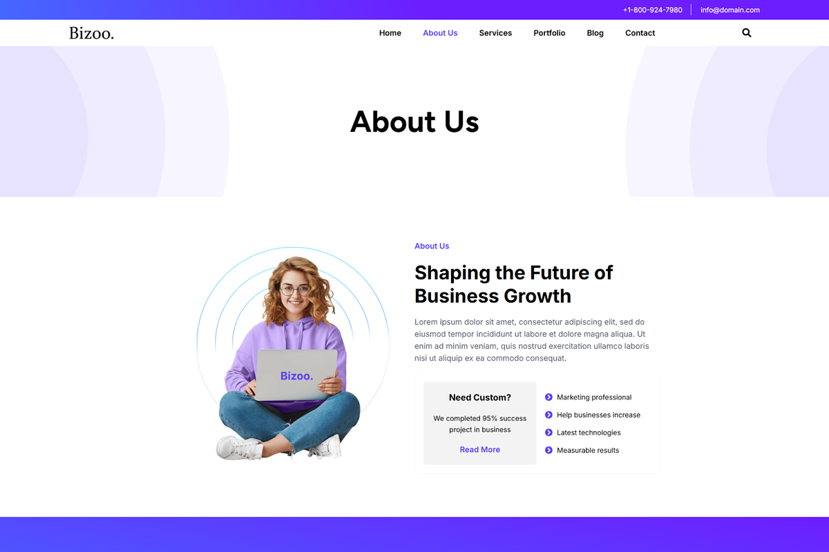 Bizoo - Corporate Elementor Kit preview 2