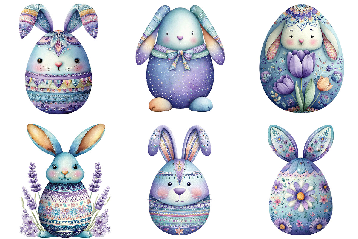 Floral Easter Egg With Bunny Ears, an Illustration by DreamArtGraphic (Photo 4 of 5)
